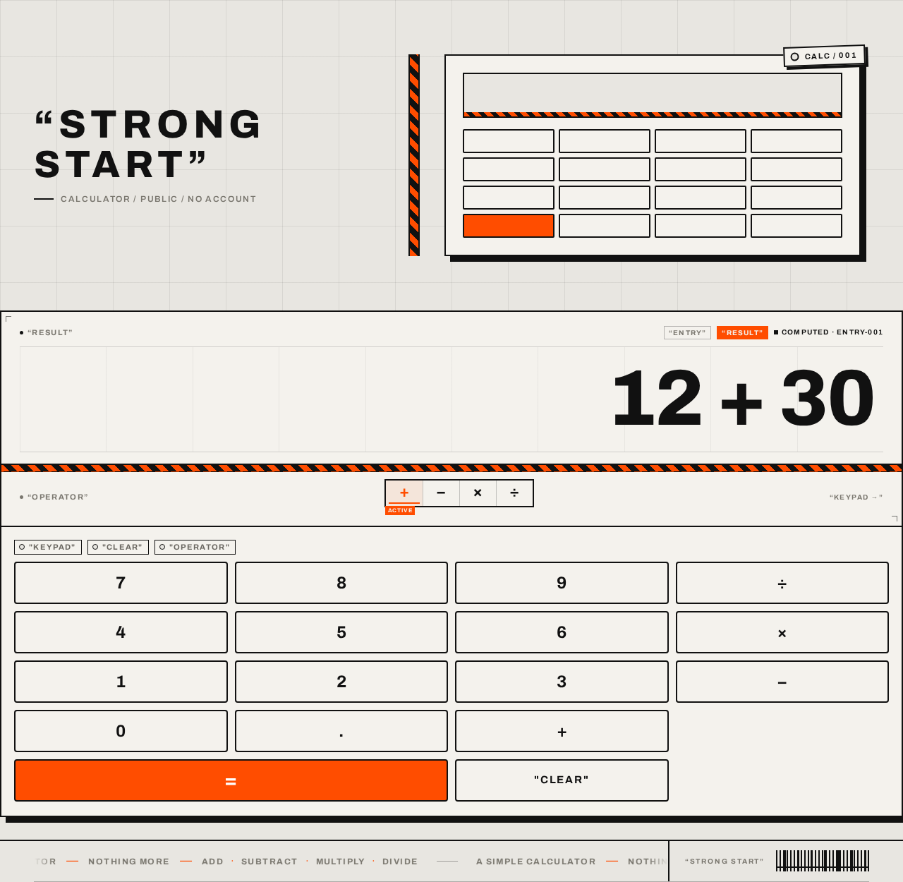 Calculator design preview