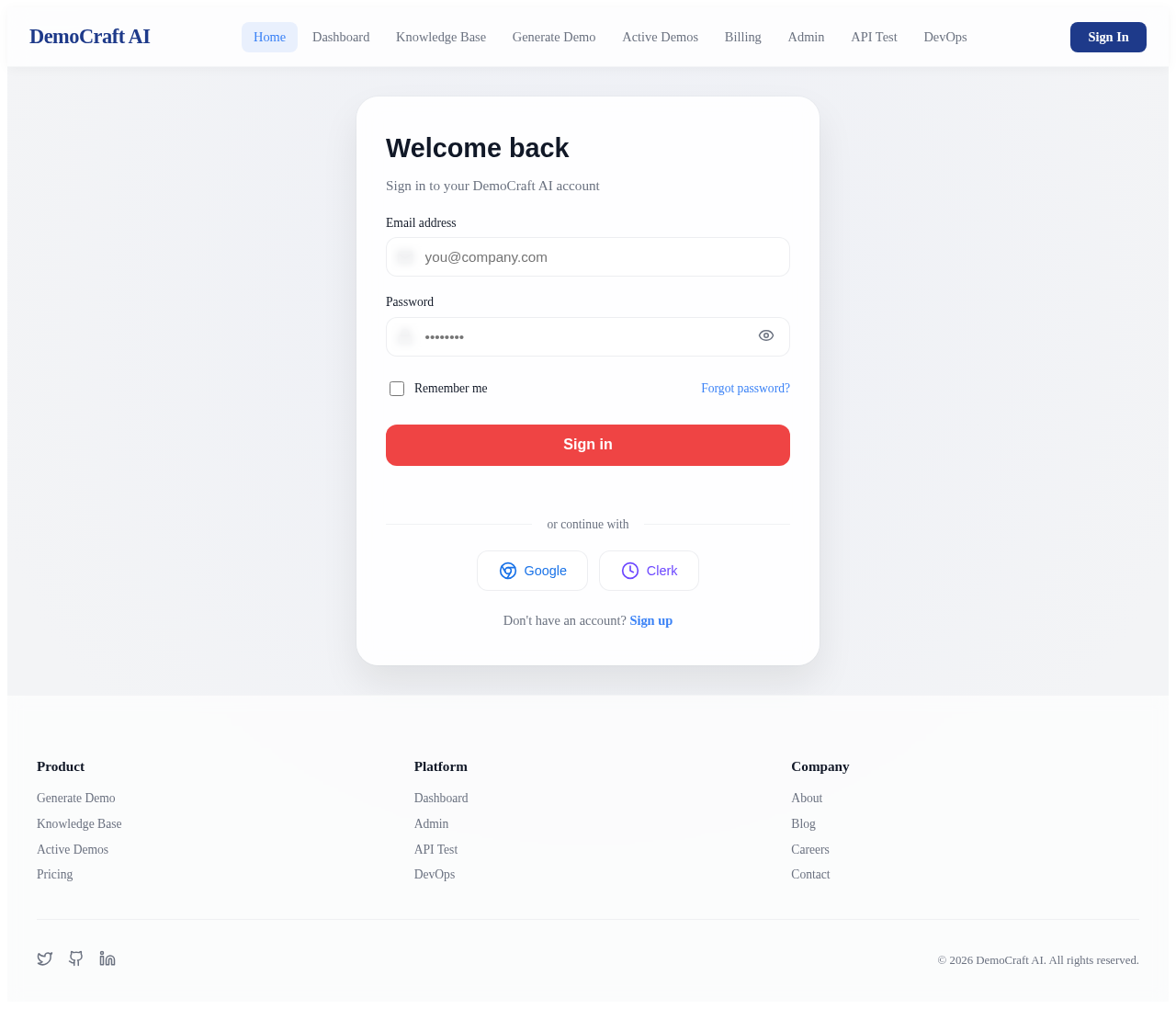 Login design preview