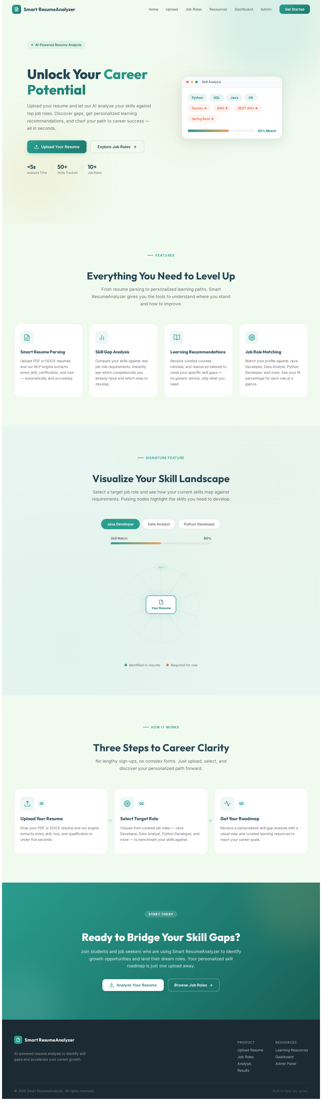 Landing design preview