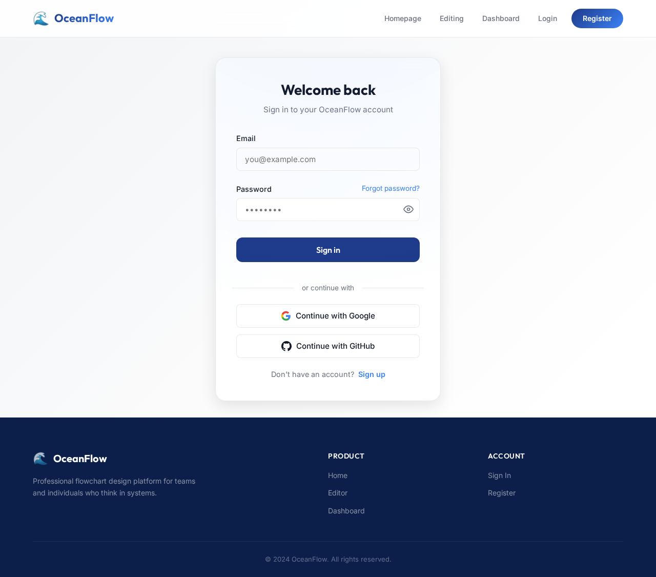 Login design preview