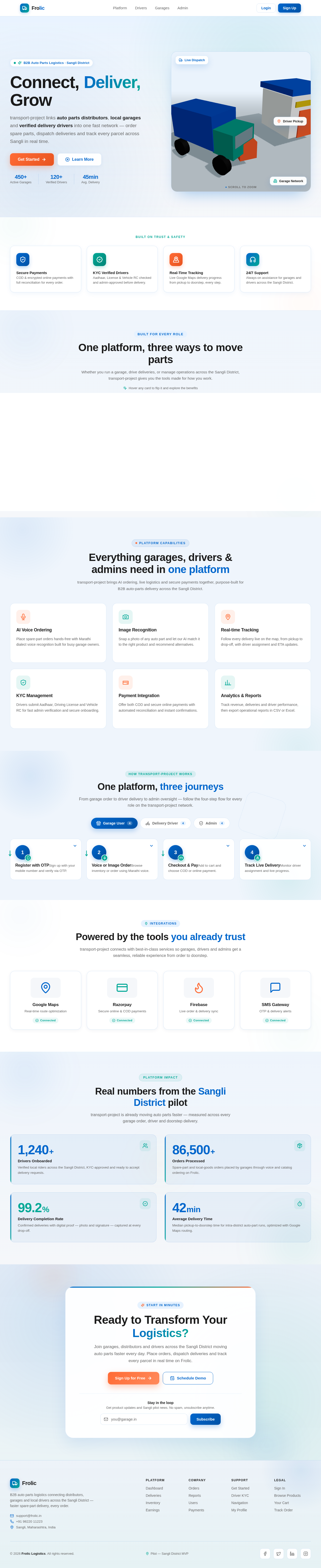 Landing design preview