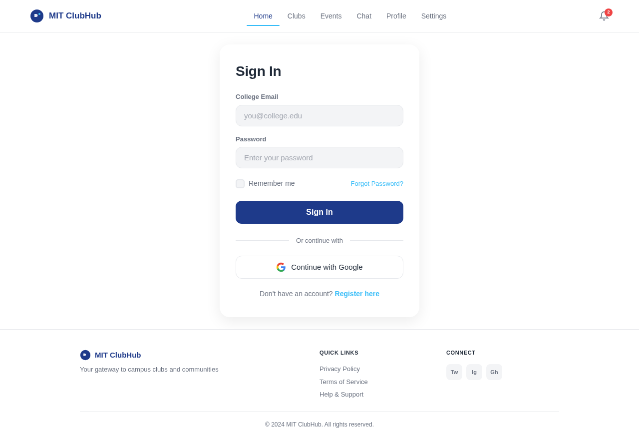 Login design preview