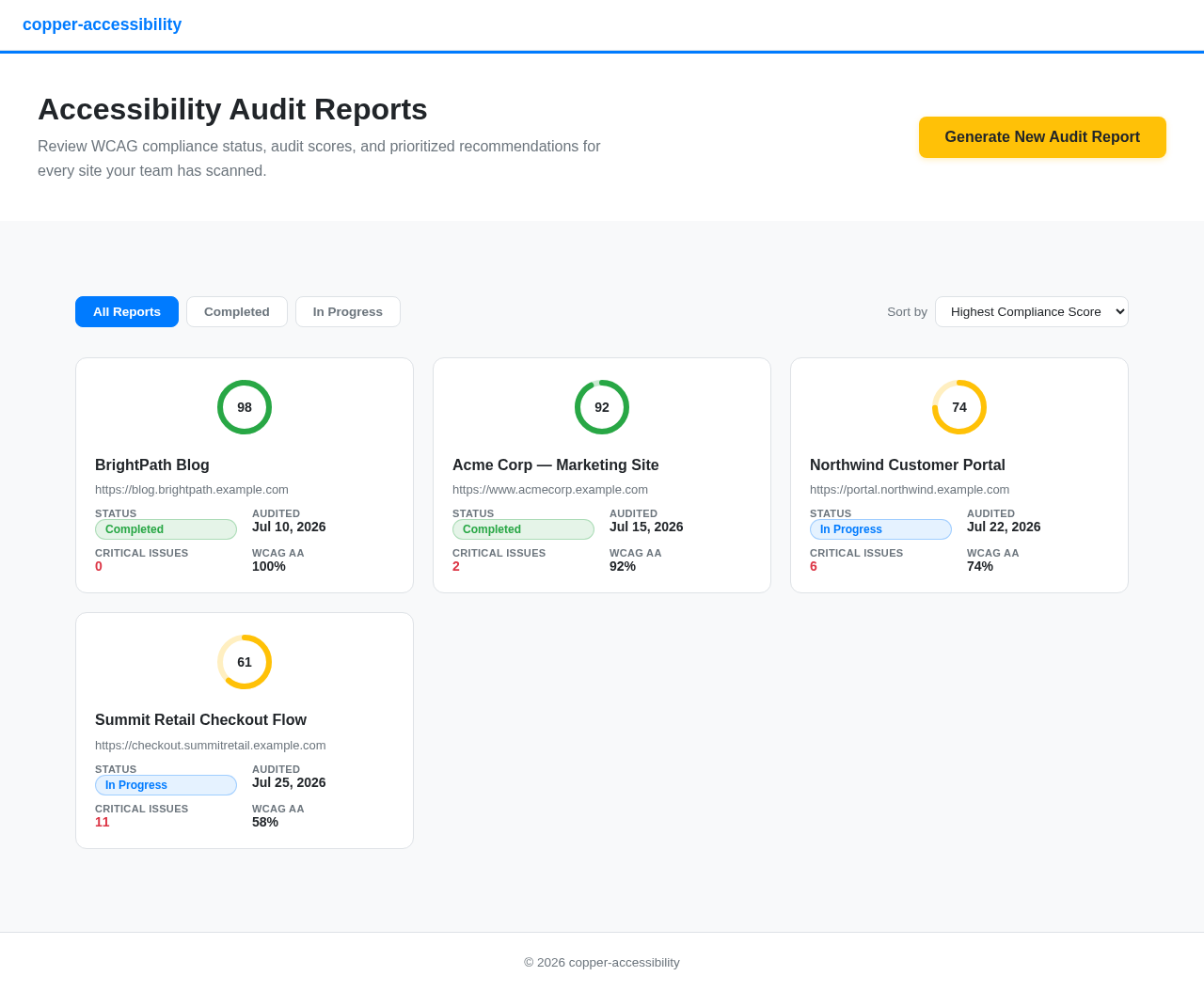 Reports design preview