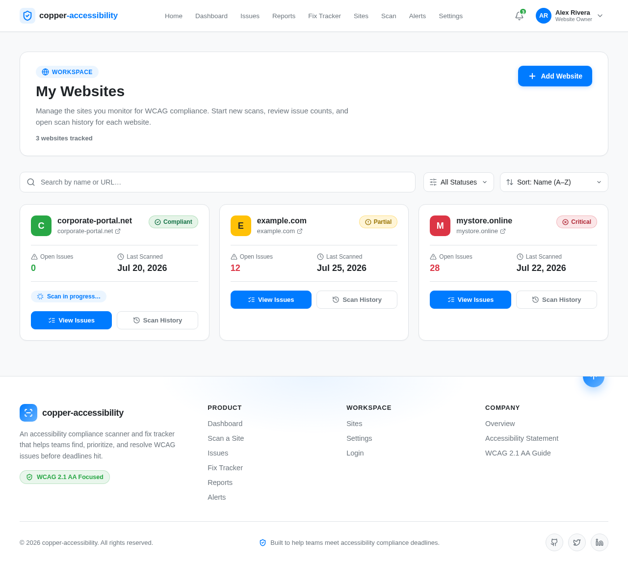 Sites design preview