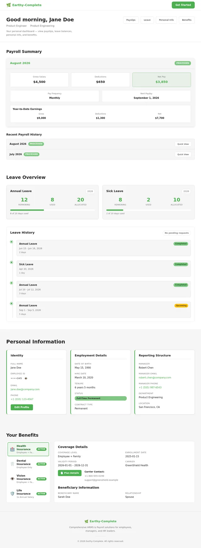 Employee Dashboard