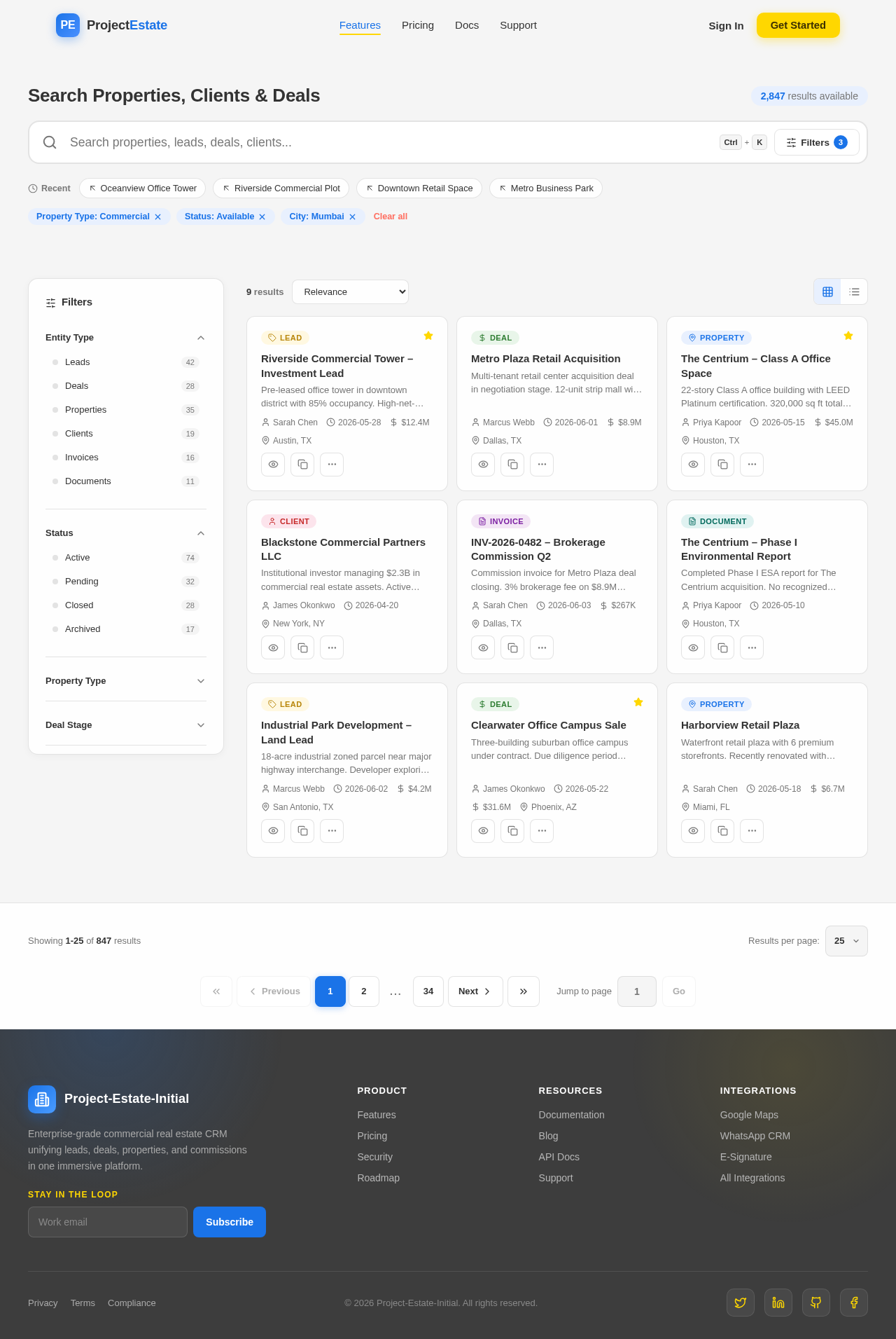 Search design preview