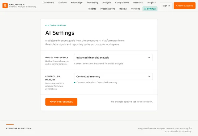 AI Settings