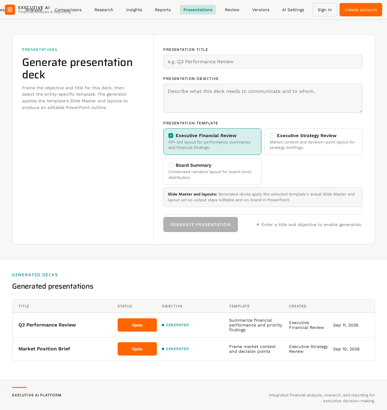 Presentations design preview