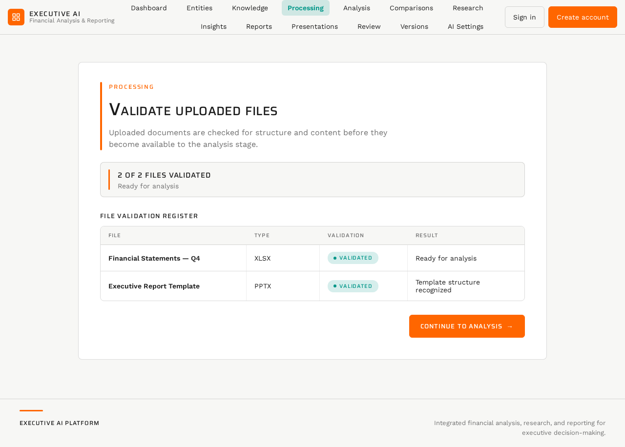 Processing design preview