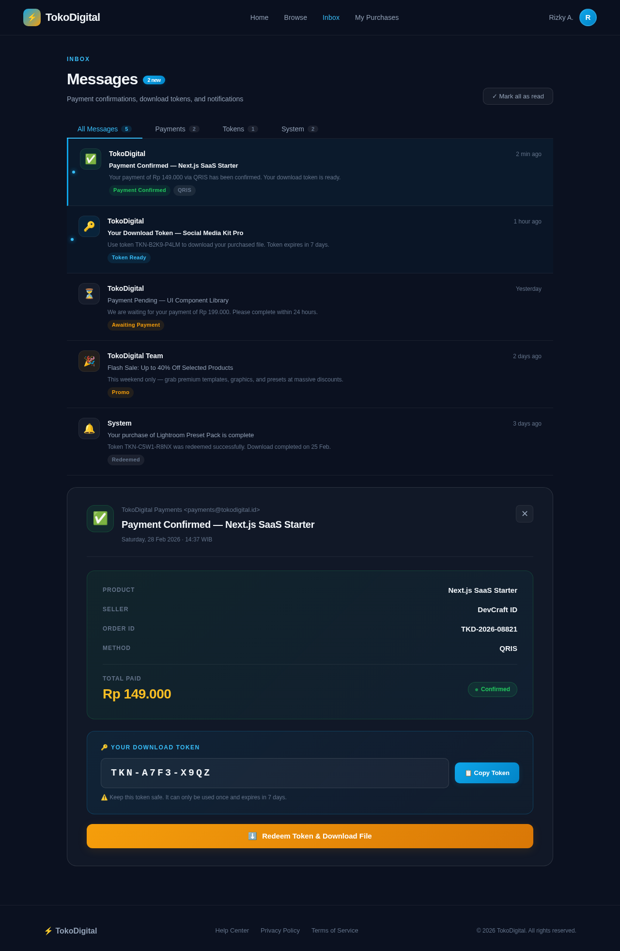 Inbox design preview