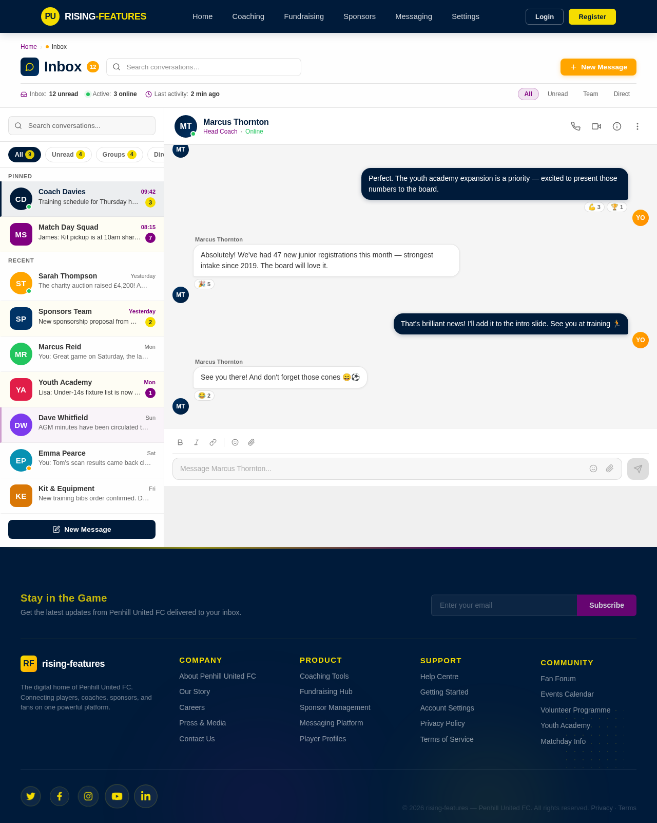 Messaging design preview