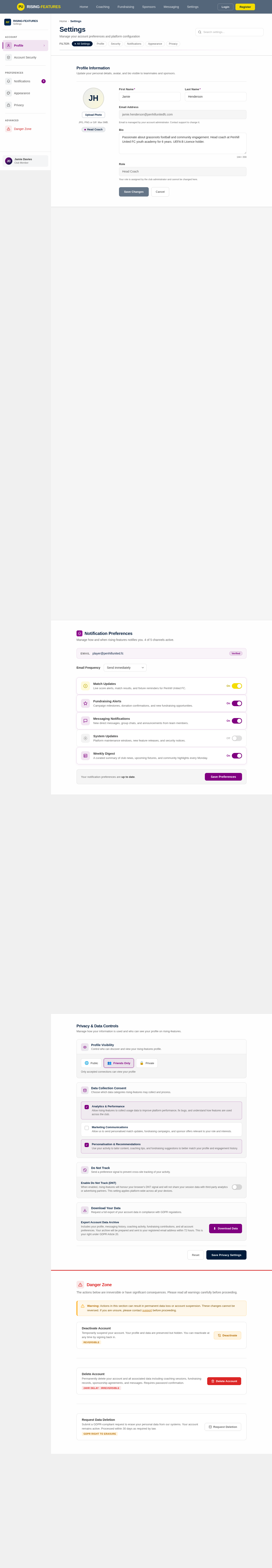 Settings design preview