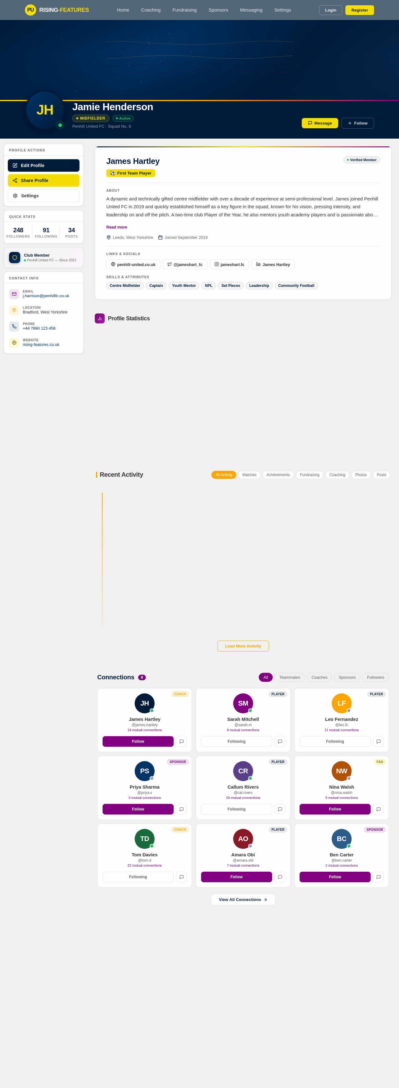 Profile design preview