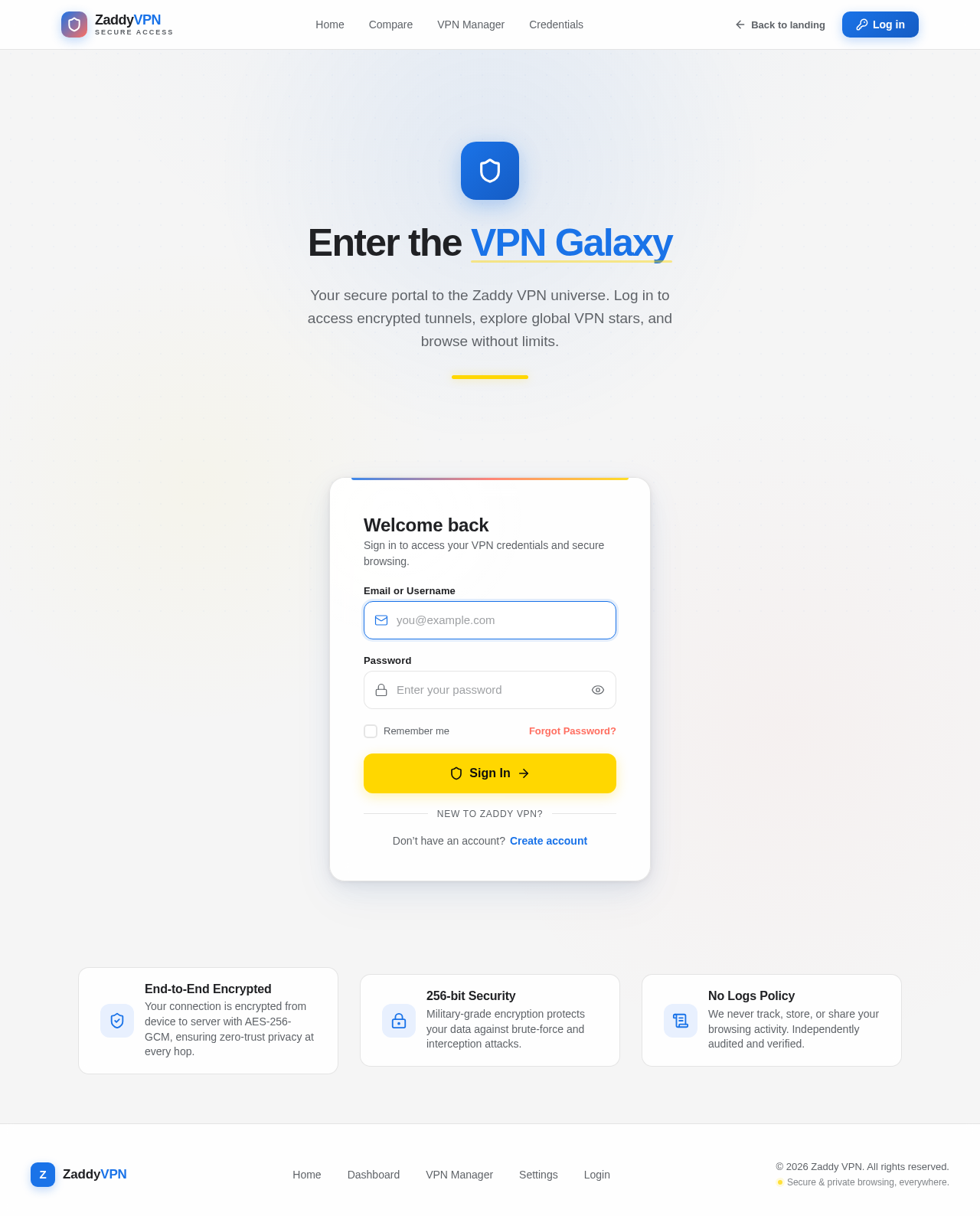 Login design preview
