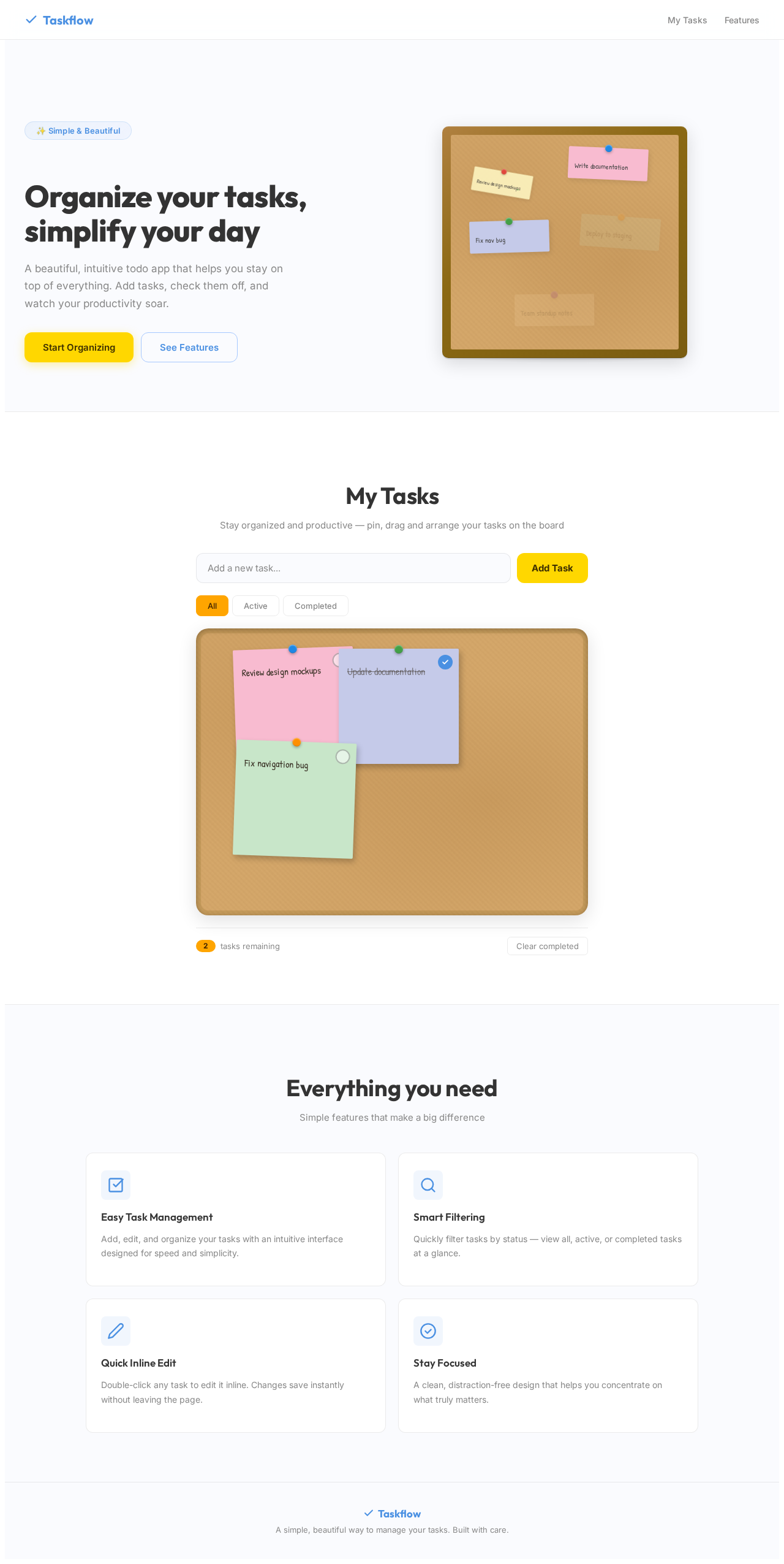 Todo App design preview