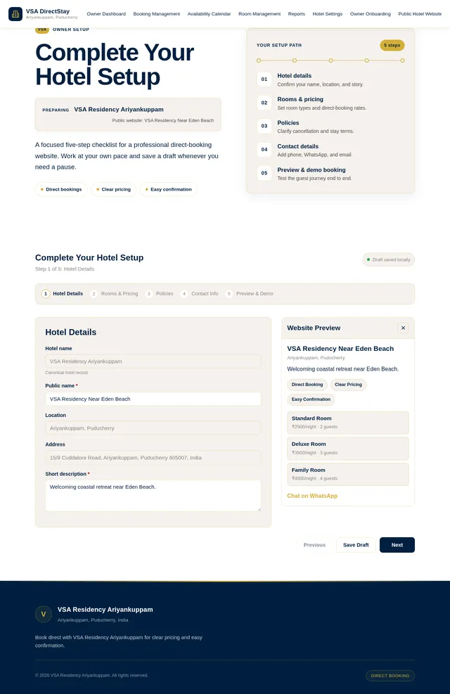 Owner Onboarding