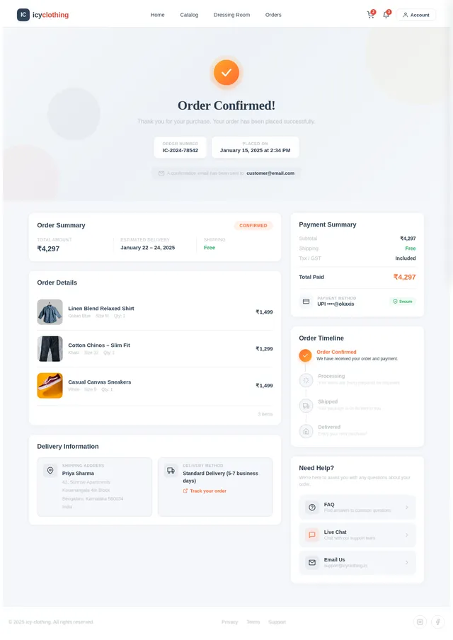 OrderConfirmation
