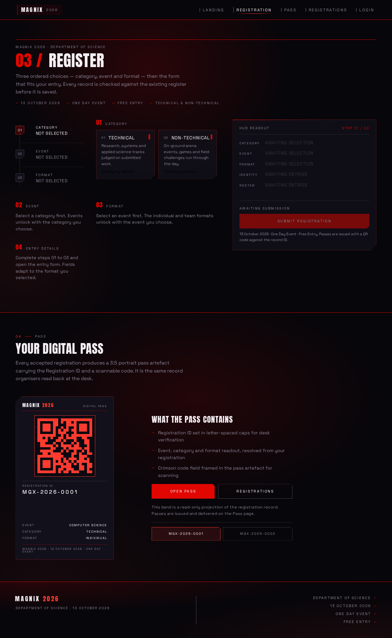 Registration design preview