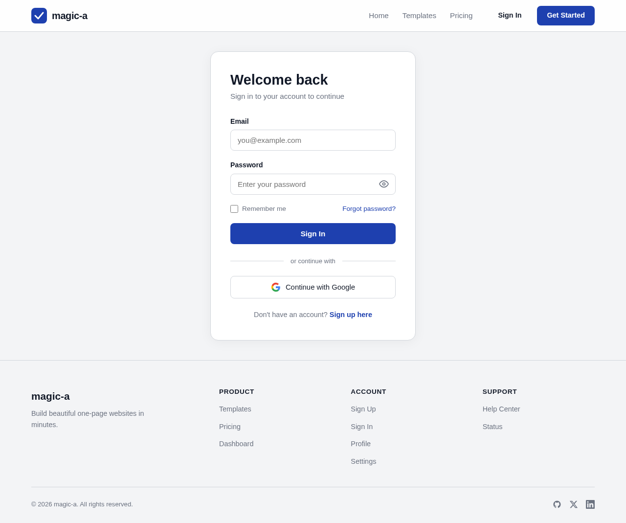 Login design preview