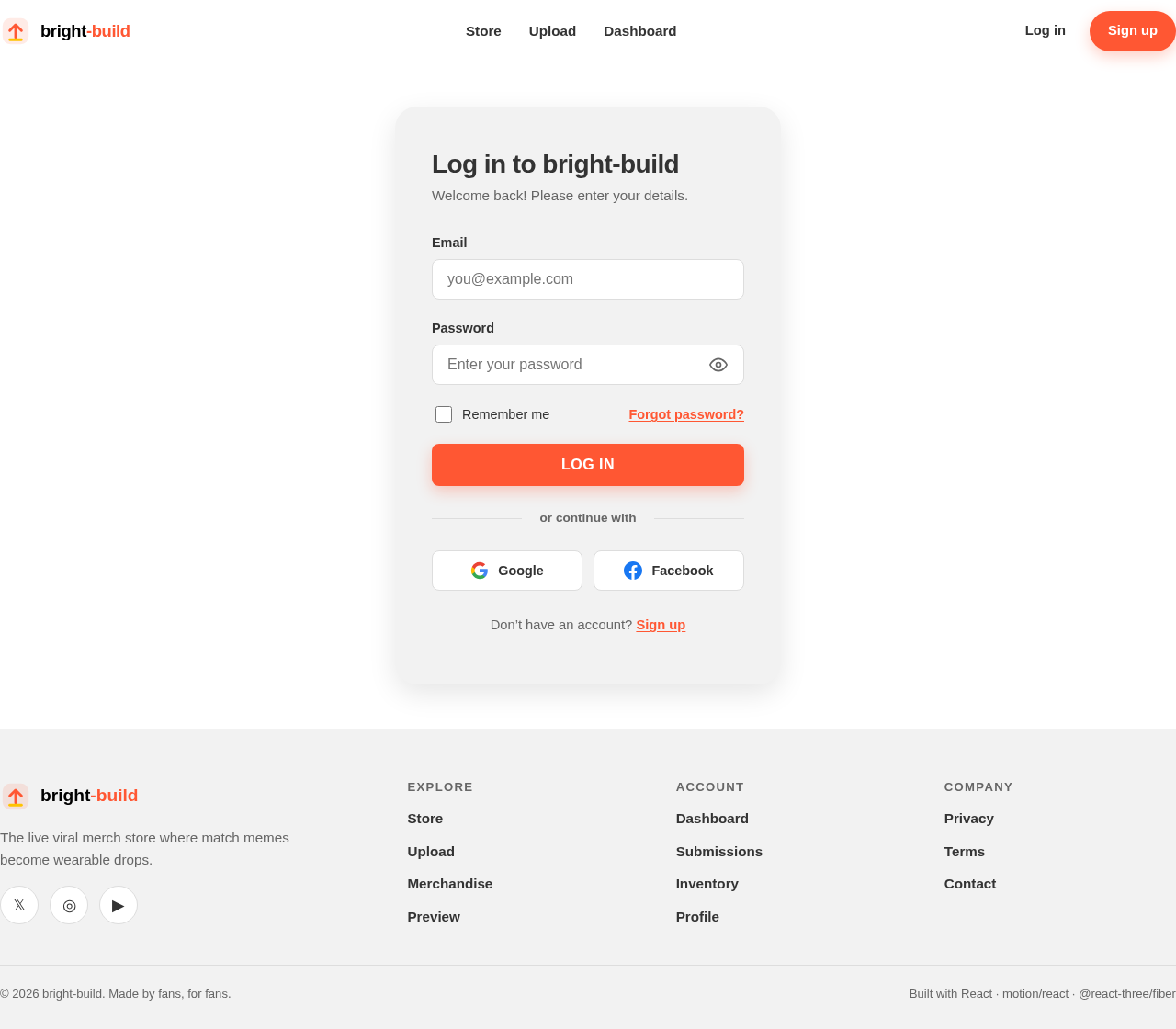Login design preview