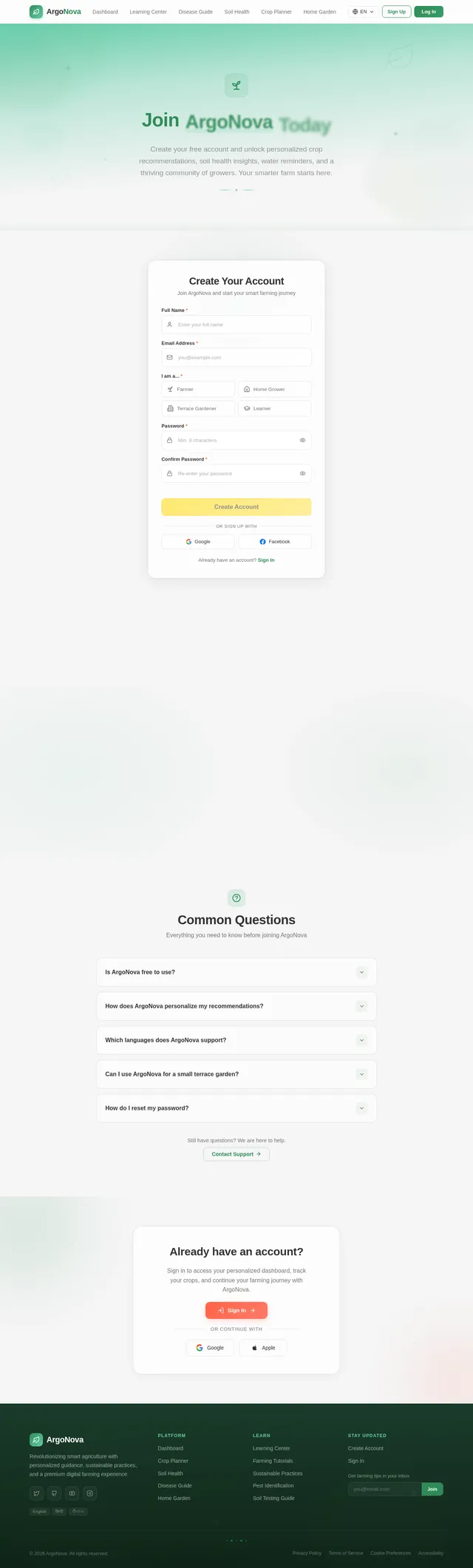 Signup