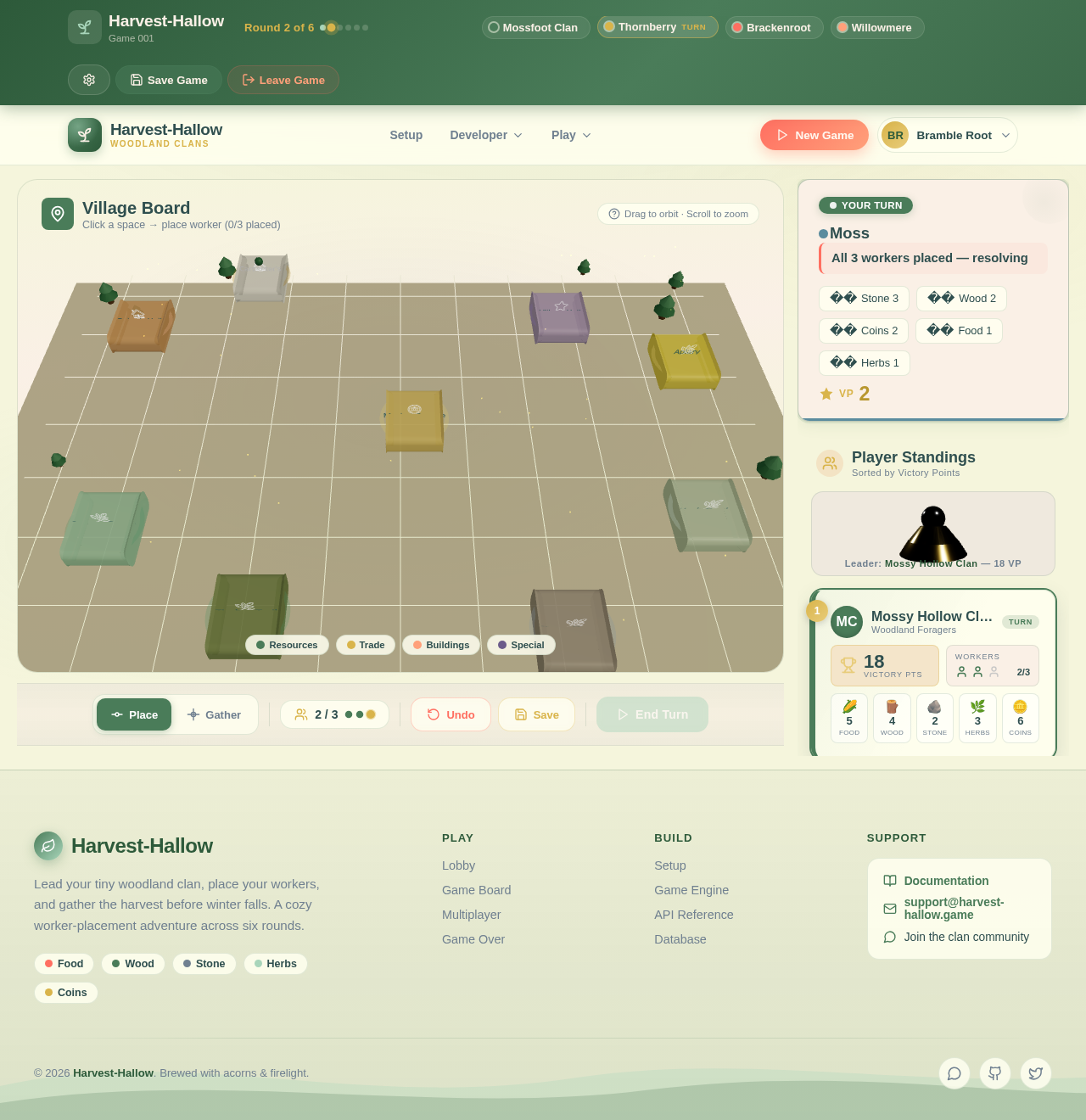 GameBoard design preview