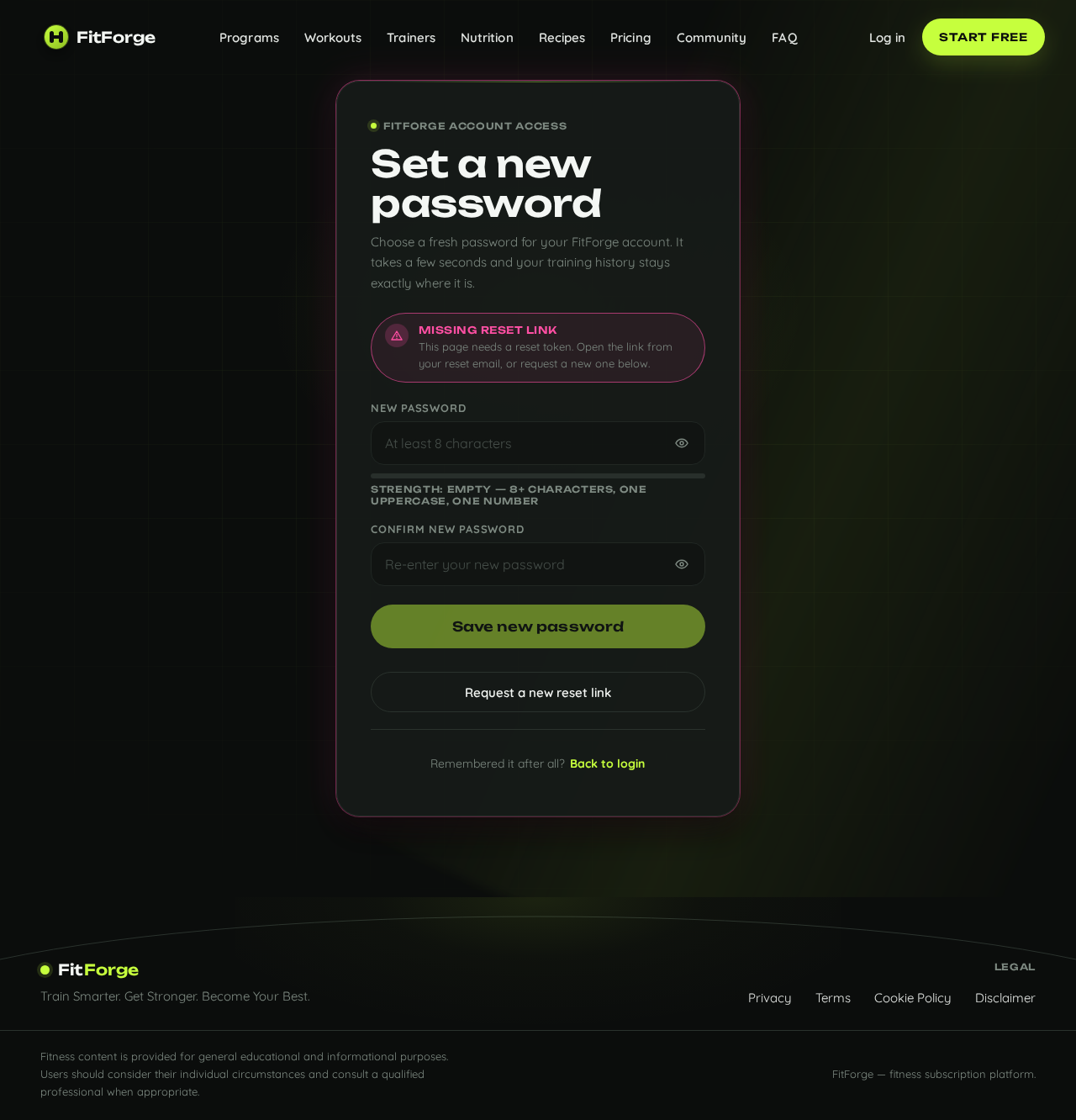 reset-password design preview