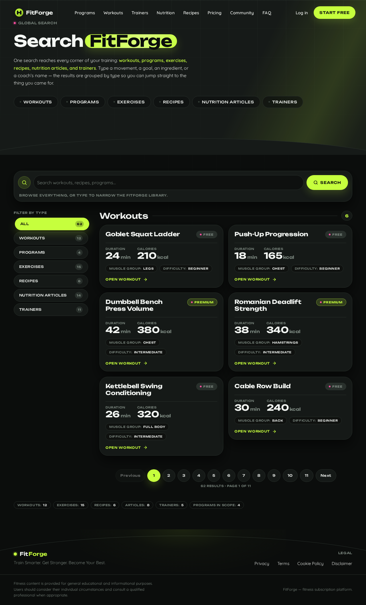 Search design preview