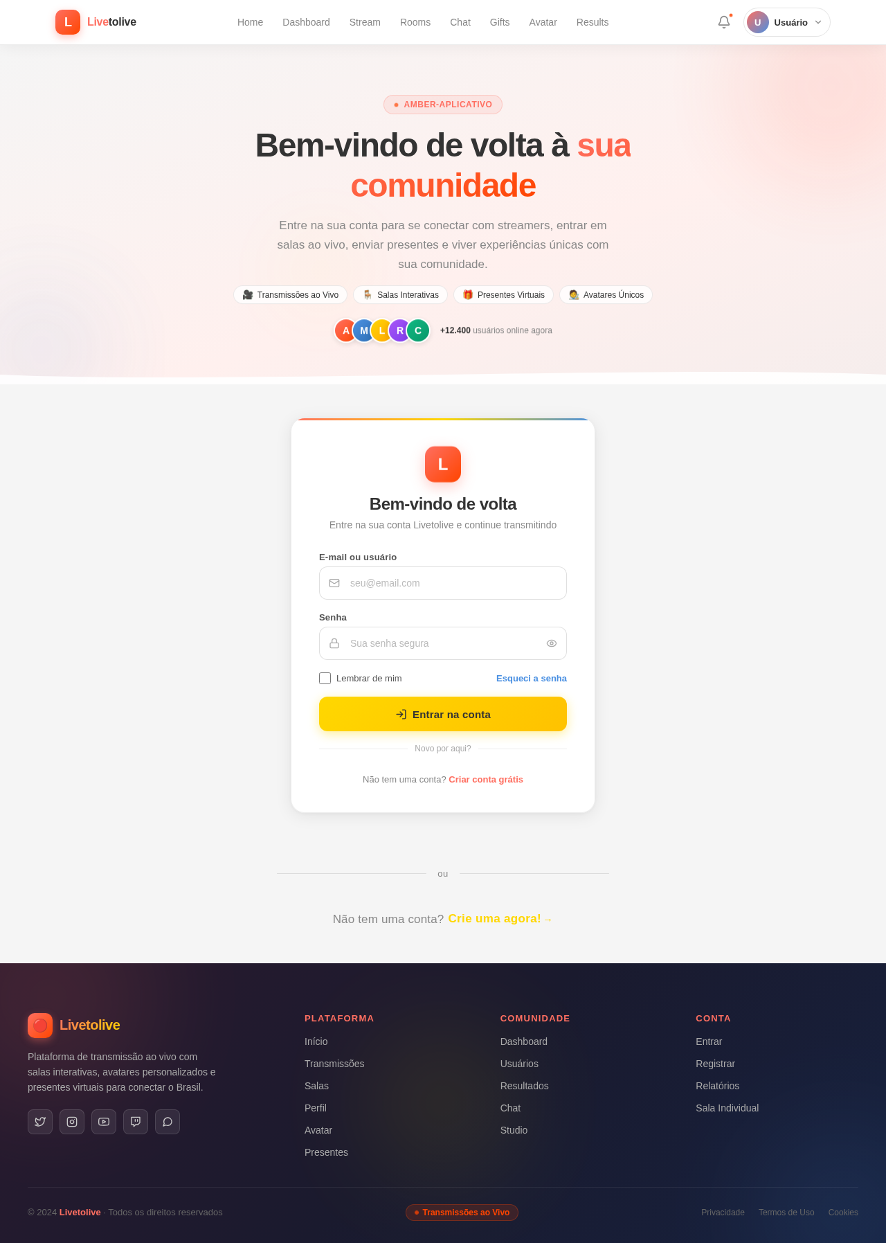 Login design preview