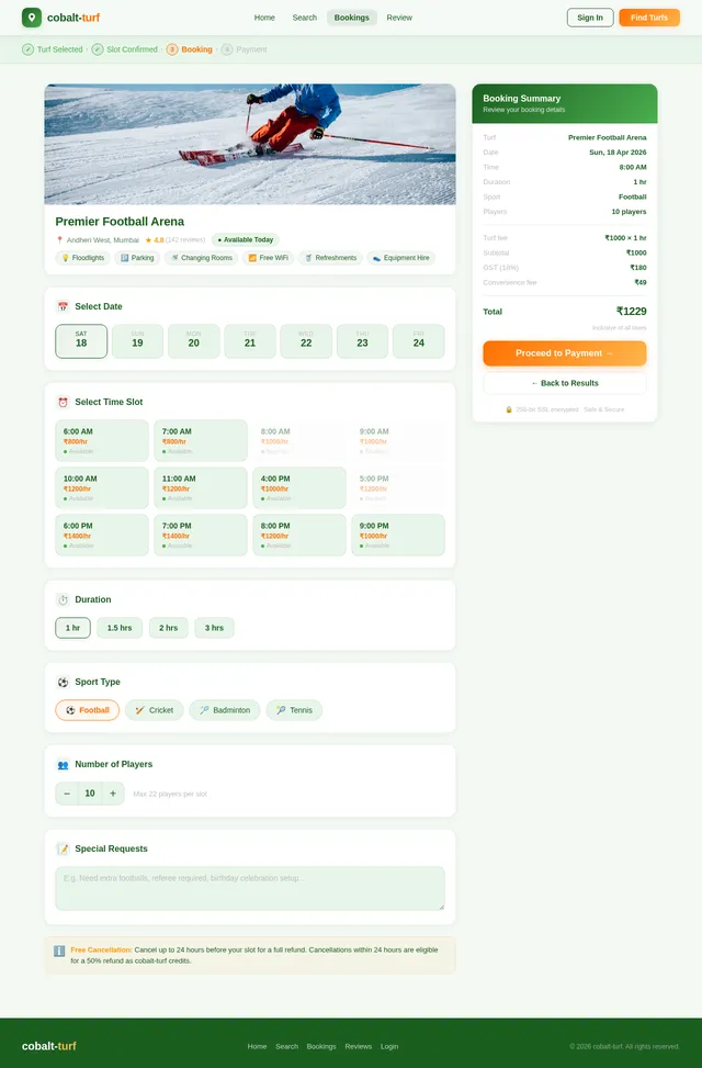 Booking