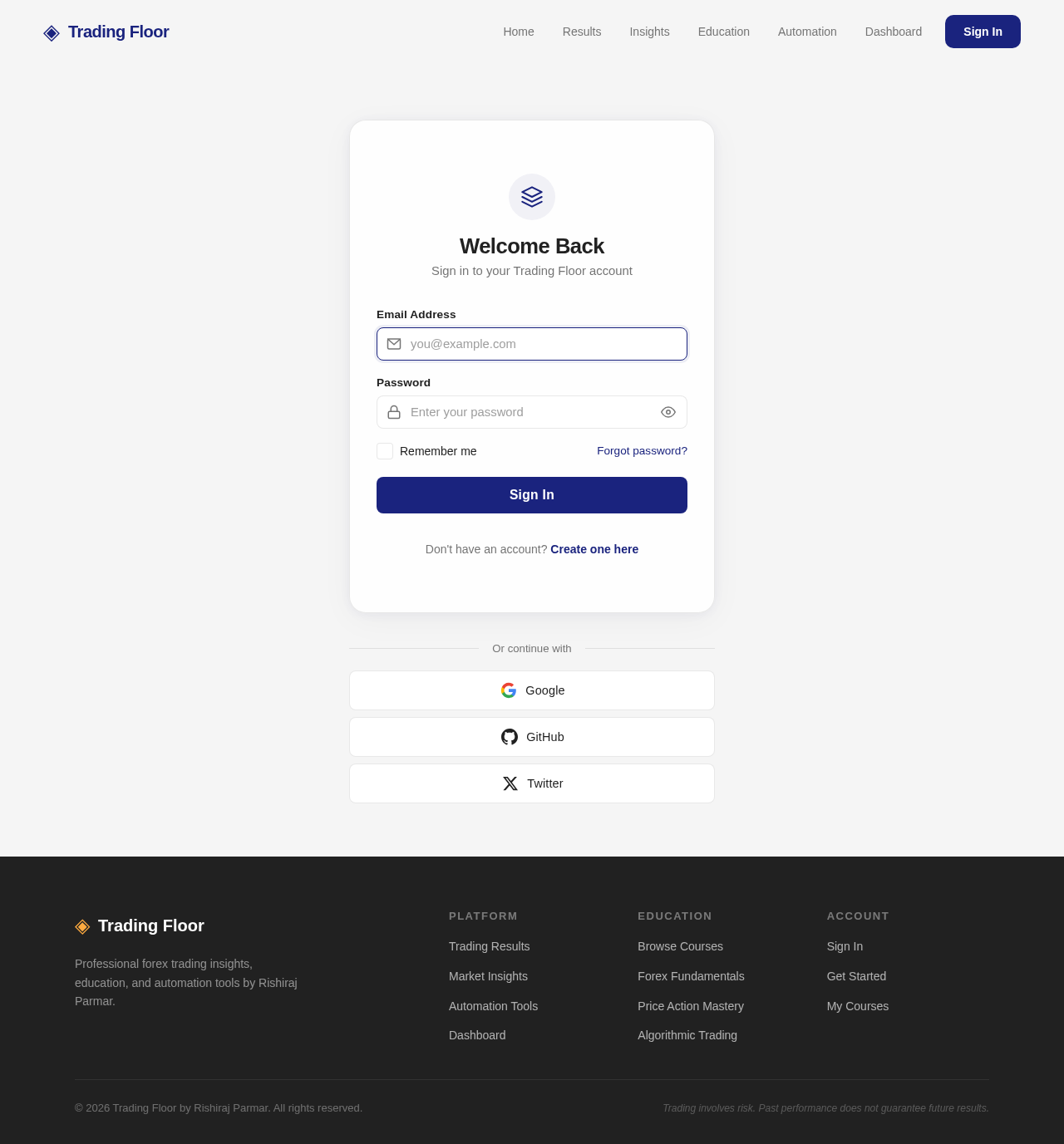 Login design preview