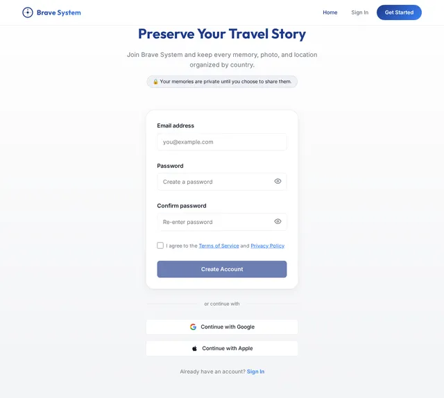 Signup