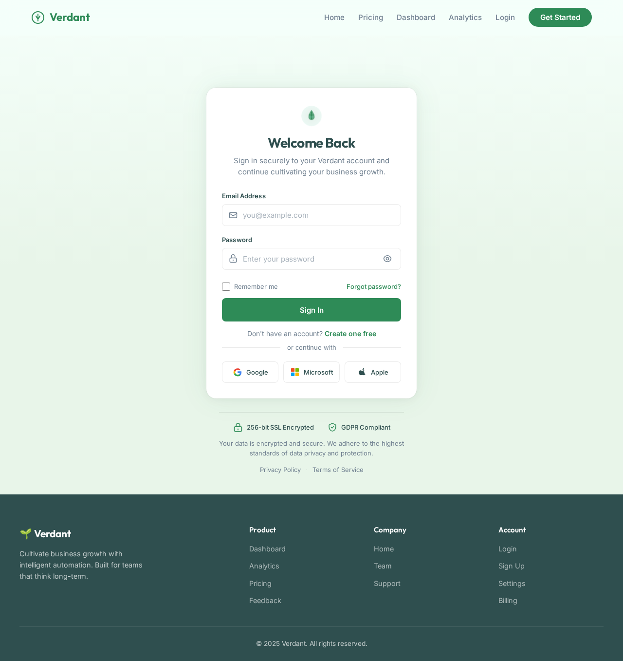 Login design preview