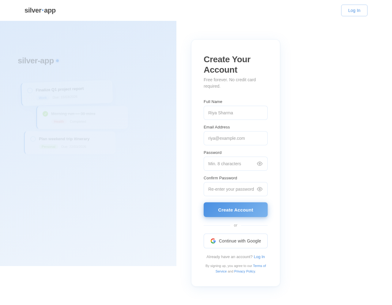 Signup design preview