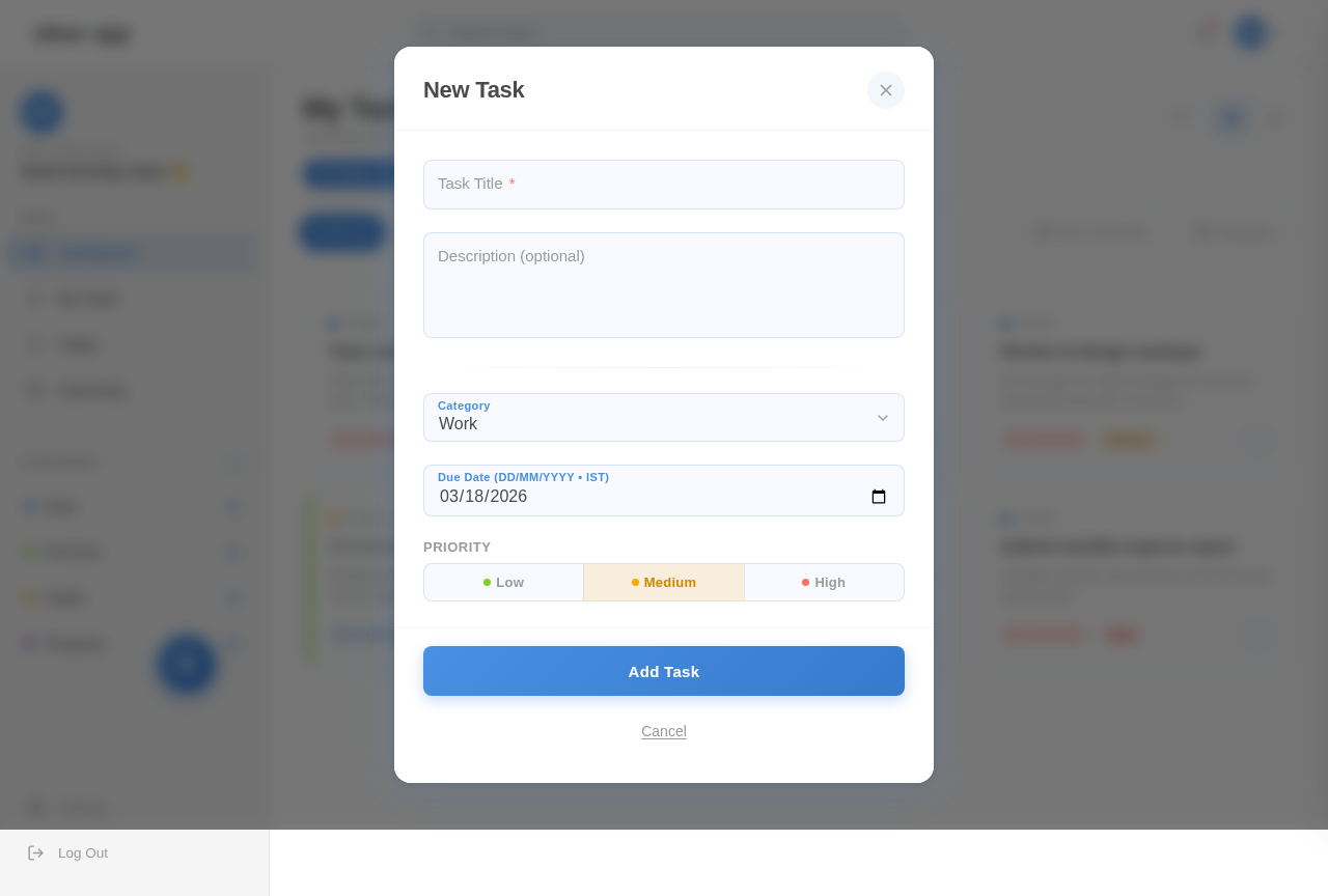Task Card design preview