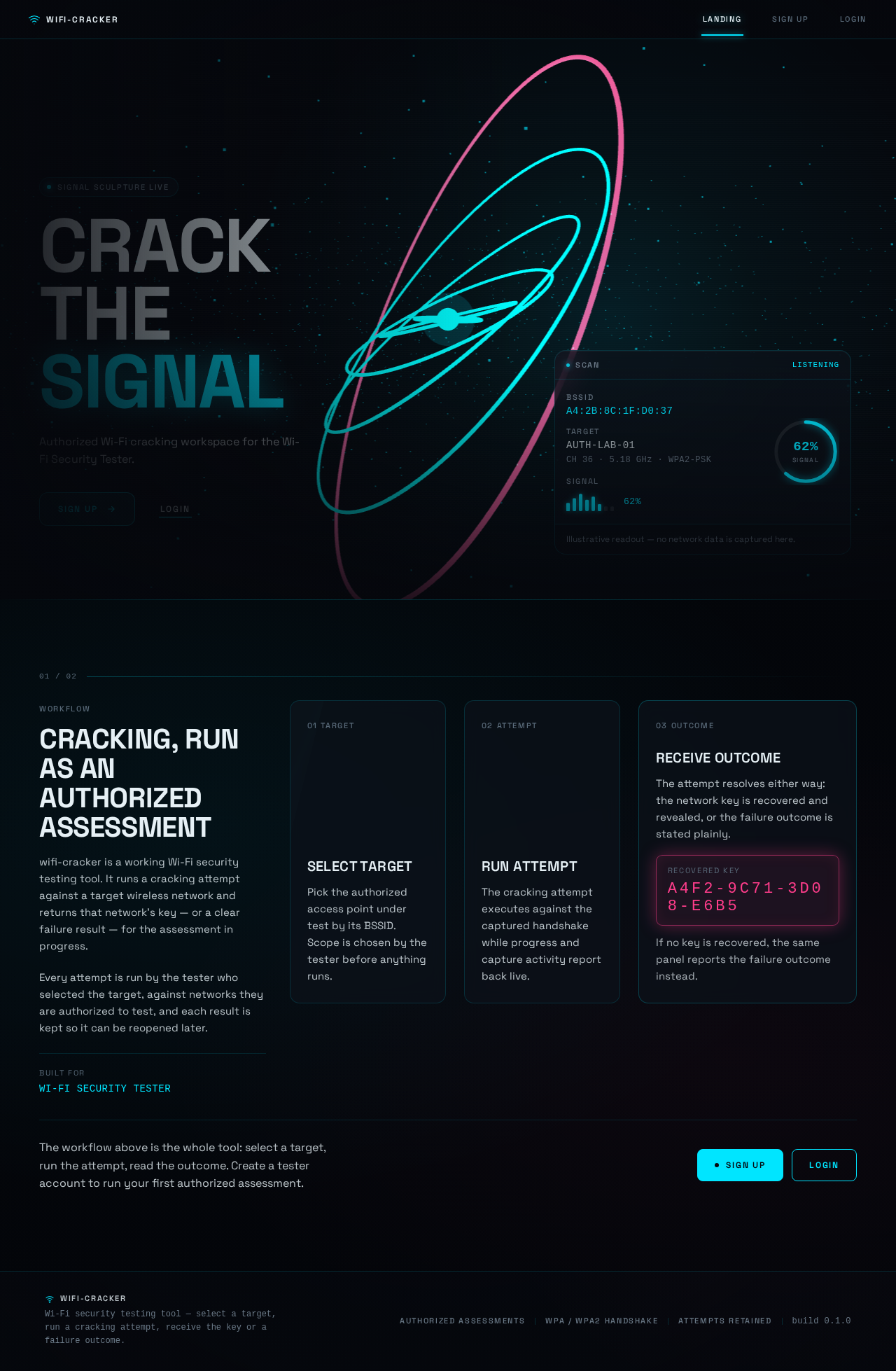 Landing design preview