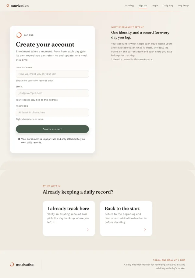 Sign Up