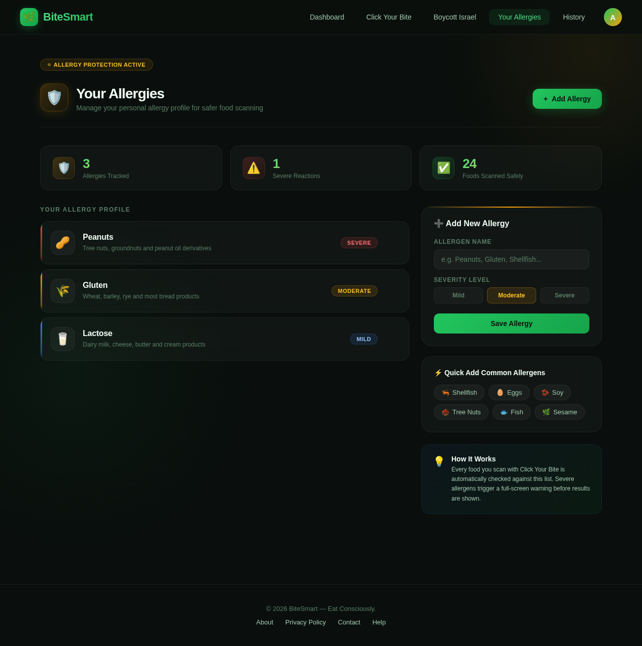 Your Allergies design preview