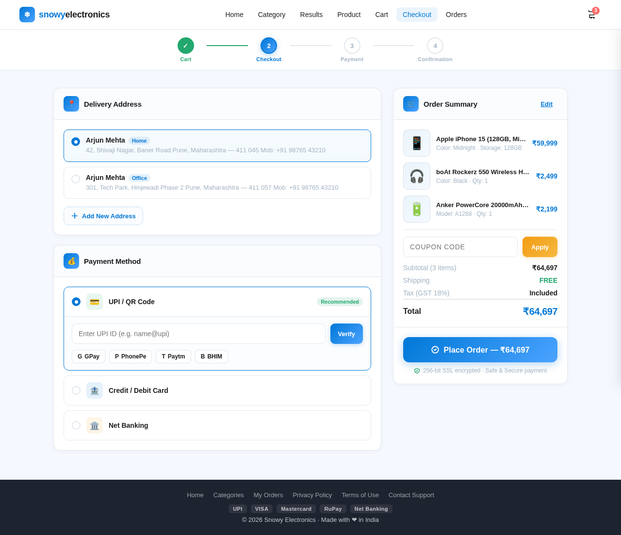 Checkout design preview