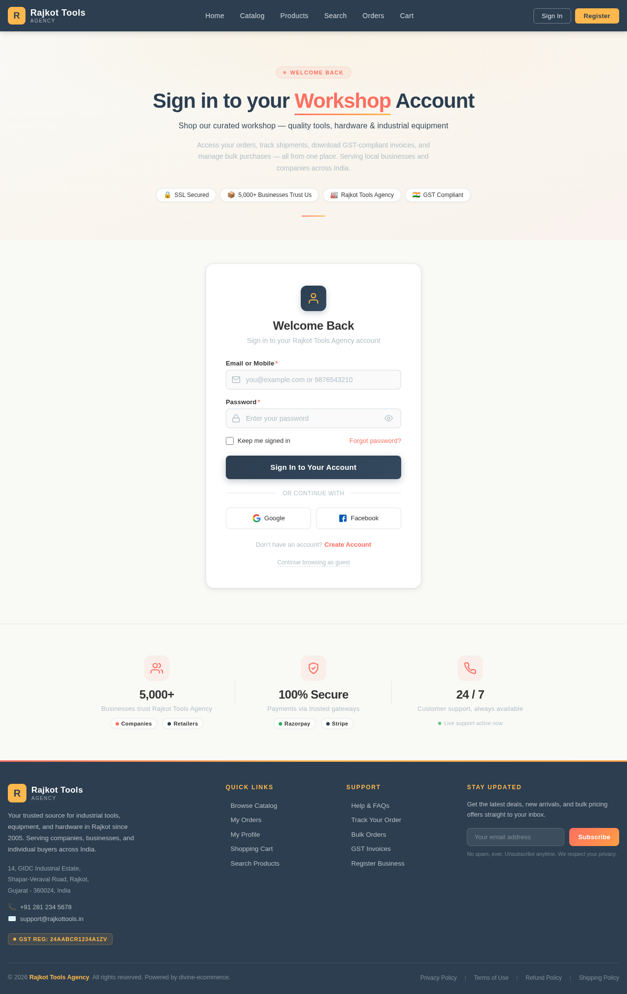Login design preview