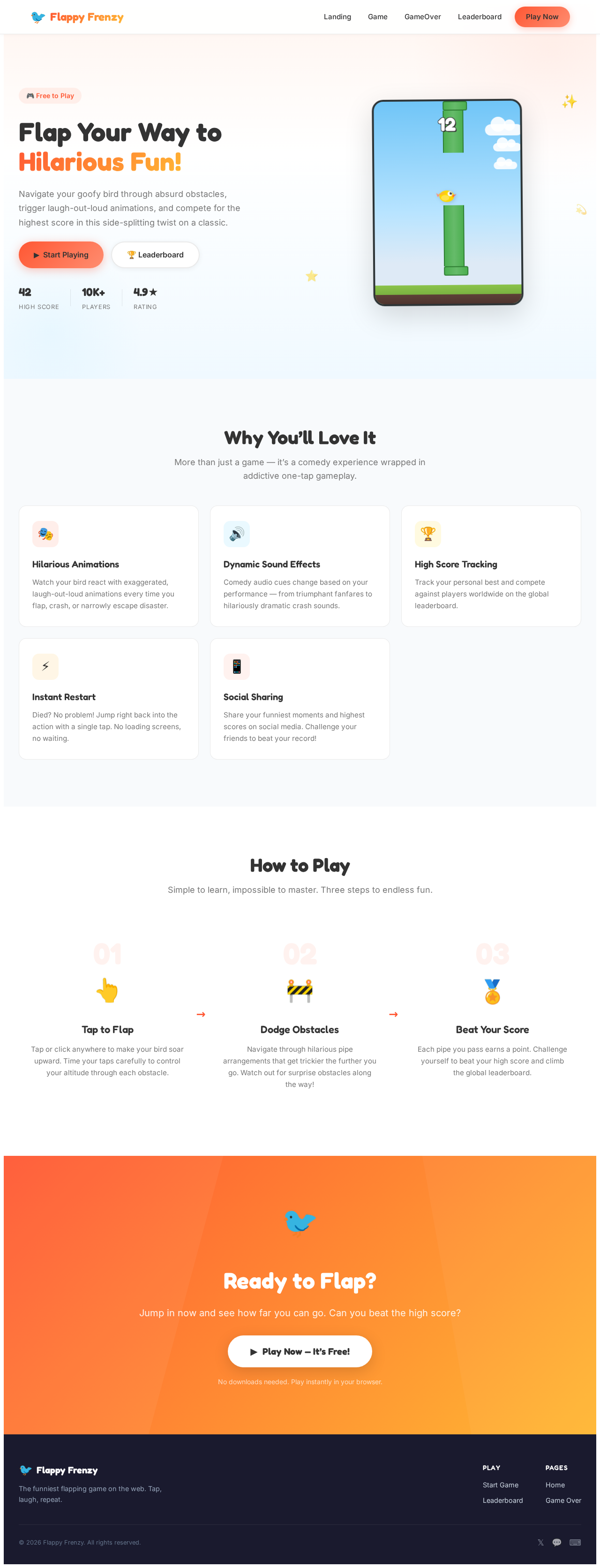 Landing design preview