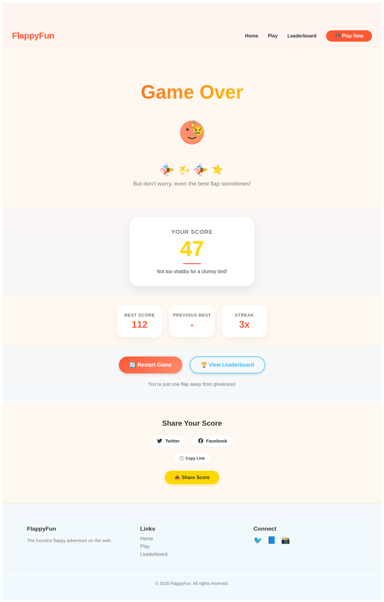 GameOver design preview