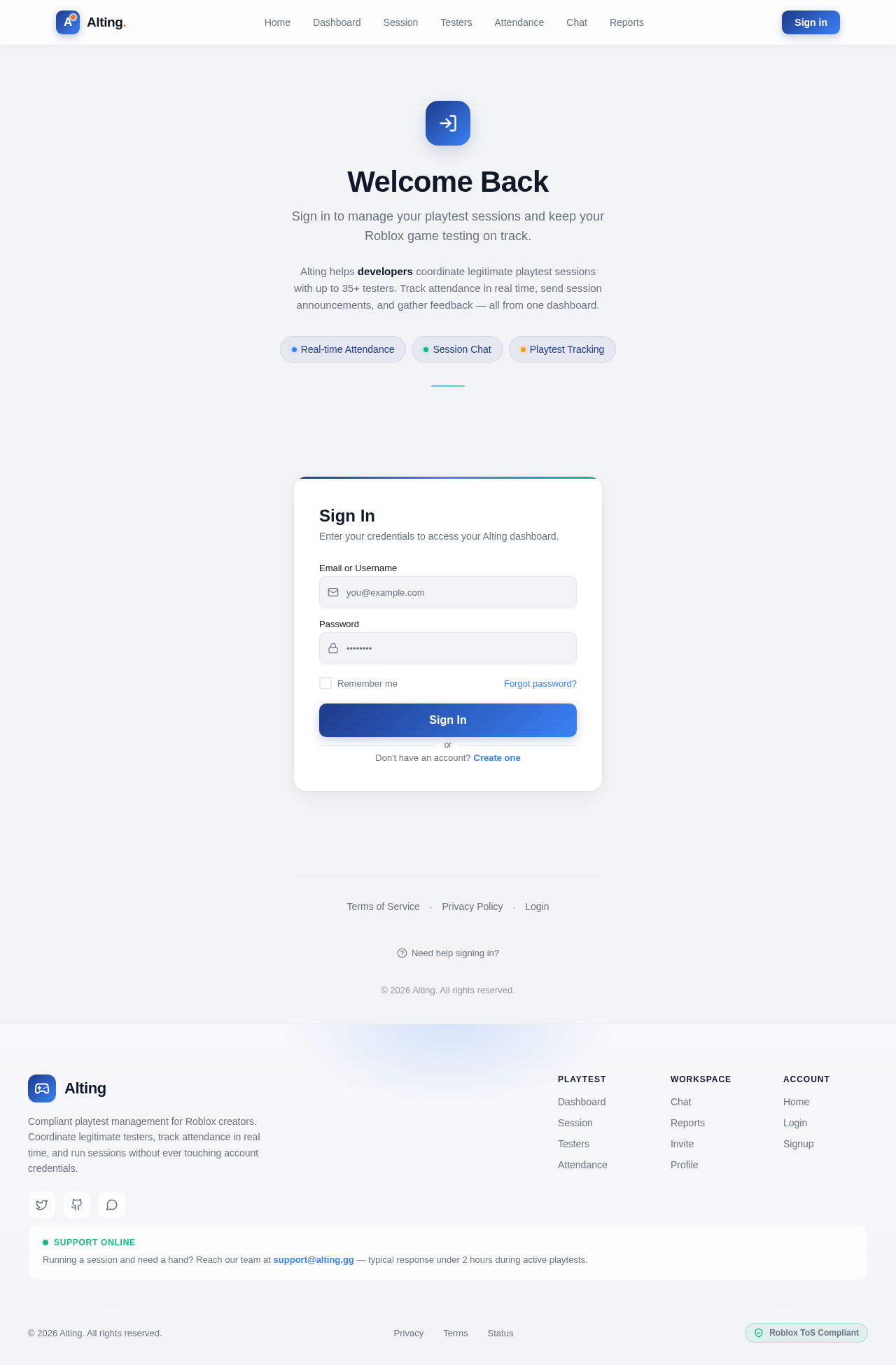 Login design preview