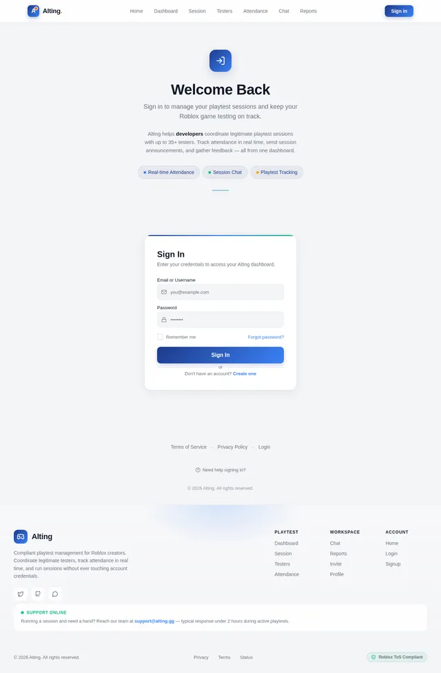 Login