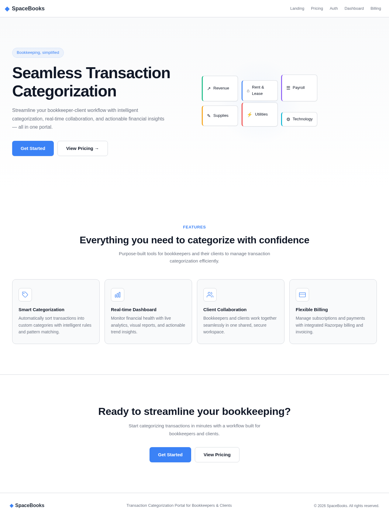 Landing Page design preview