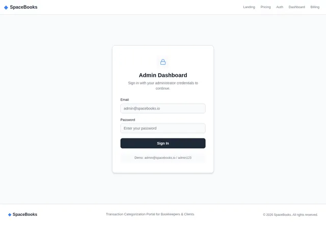 Admin Dashboard