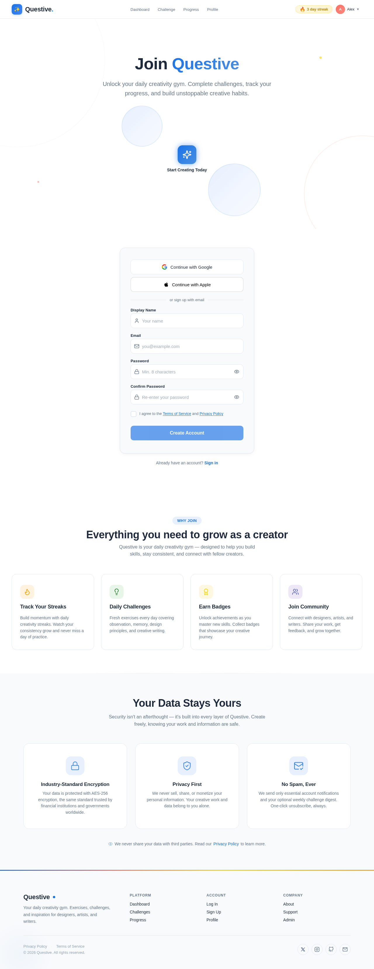 Signup design preview
