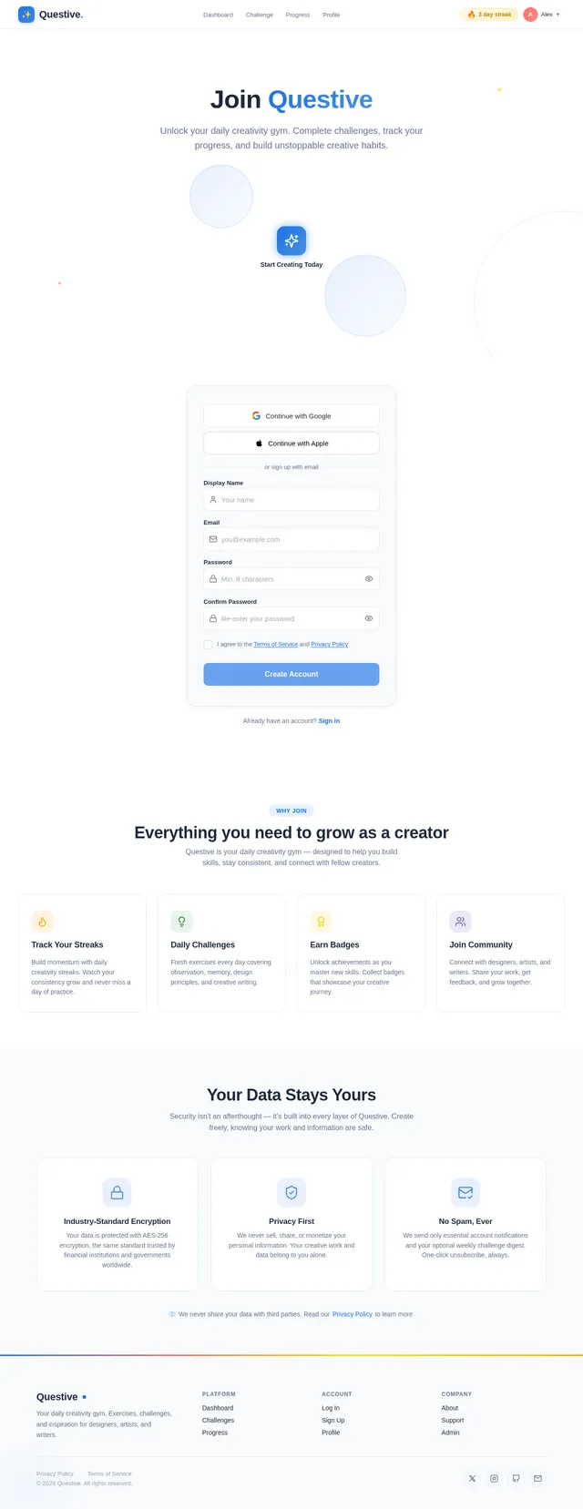 Signup