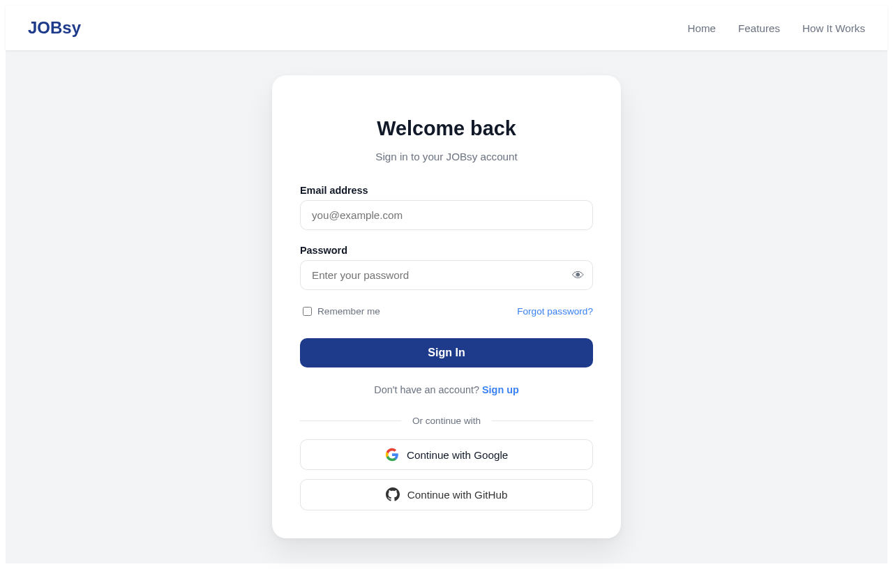 Login design preview