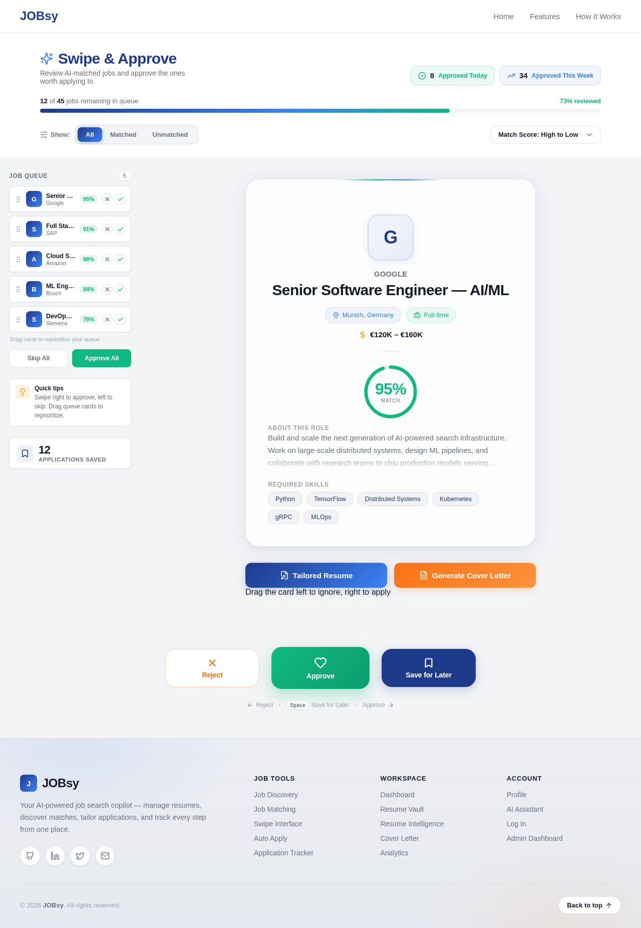 SwipeInterface design preview